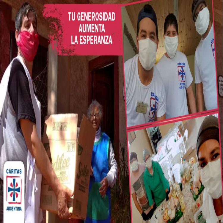 Colecta de Cáritas, de ayuda invalorable para la pospandemia Colecta de Cáritas, de ayuda invalorable para la pospandemia