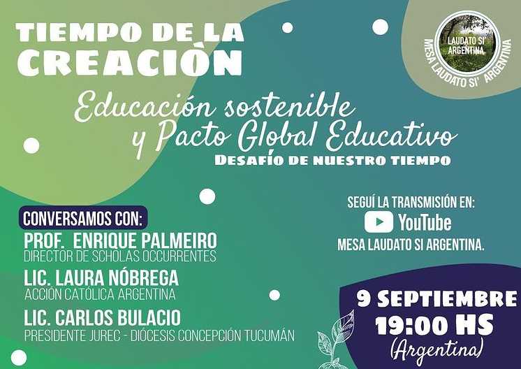 Conversatorio sobre "Educación sostenible y Pacto Global Educativo"