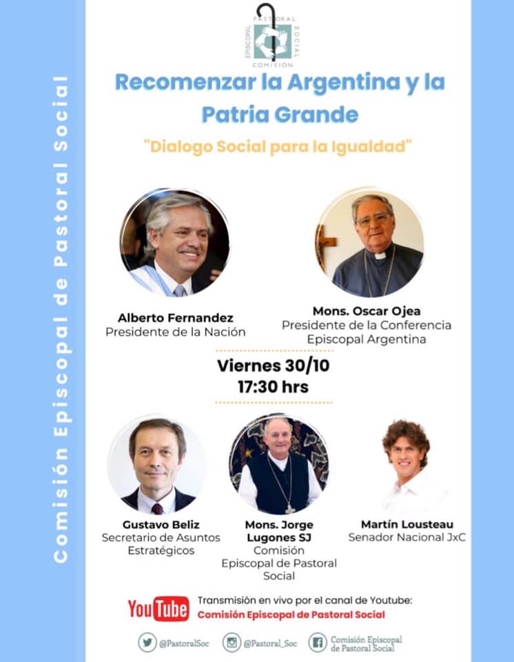 Alberto Fernández y Mons. Ojea cierran jornadas de Pastoral Social Alberto Fernández y Mons. Ojea cierran jornadas de Pastoral Social