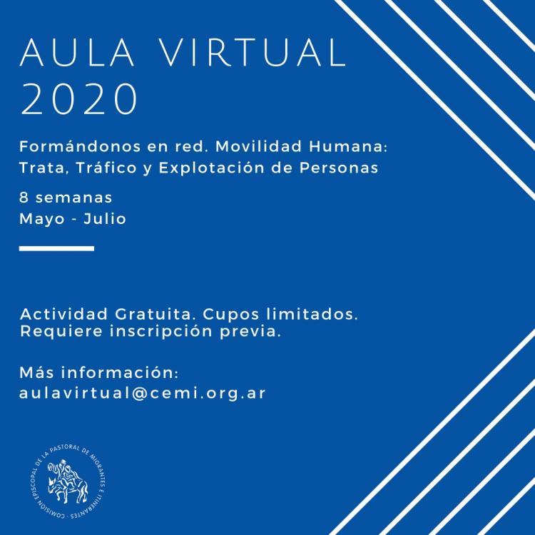 Aula Virtual sobre trata, tráfico y explotación de personas