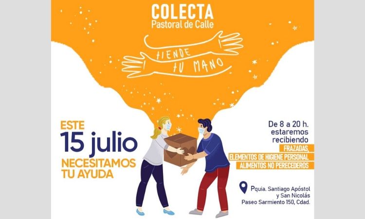 Campaña solidaria en Mendoza "Tiende tu mano"