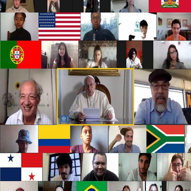 Ciberencuentro de Jóvenes de Scholas y ORT para reinventar el mundo Ciberencuentro de Jóvenes de Scholas y ORT para reinventar el mundo