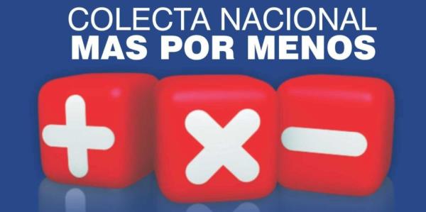 Colecta Más por Menos: El 13 de septiembre y focalizada en las redes Colecta Más por Menos: El 13 de septiembre y focalizada en las redes