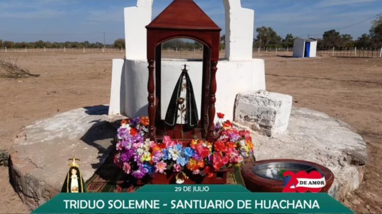 Comenzó el triduo a la Virgen de Huachana en el santuario diocesano de Añatuya