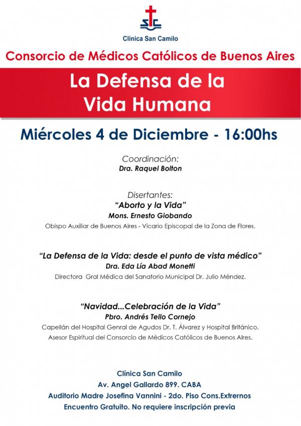 Conferencia: La defensa de la vida humana