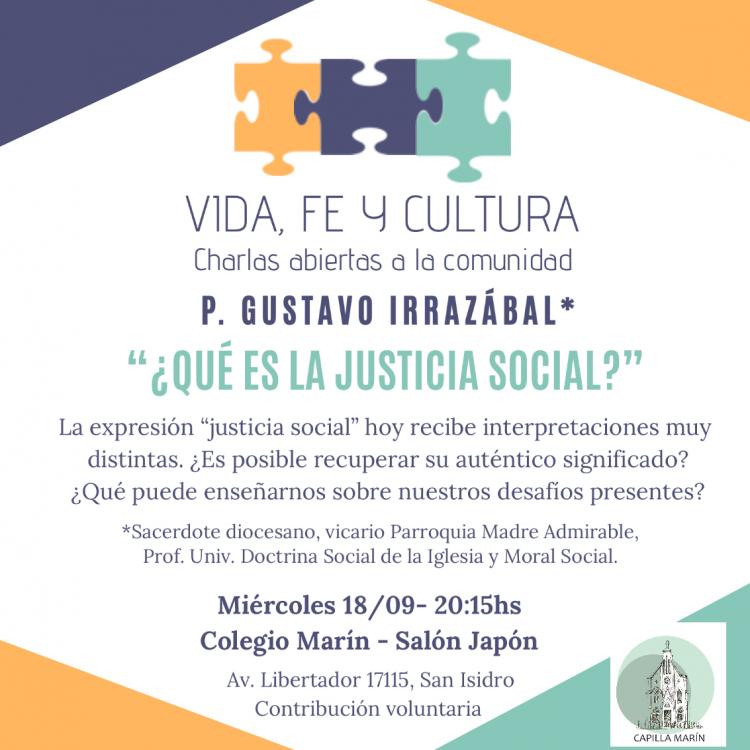 Conferencia: "¿Qué es la justicia social?" Conferencia: "¿Qué es la justicia social?"