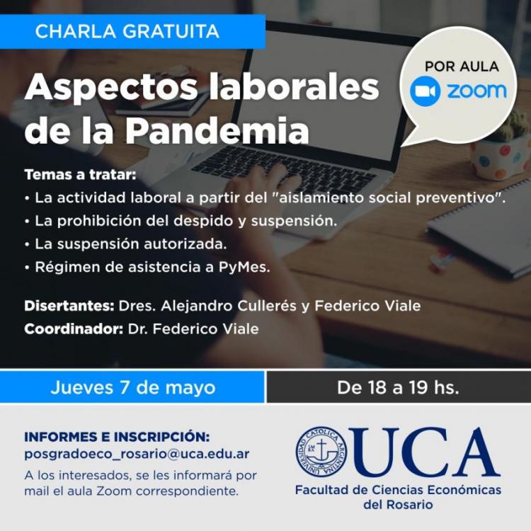 Cuarentena: Charlas y cursos online de la UCA abiertos a la comunidad Cuarentena: Charlas y cursos online de la UCA abiertos a la comunidad
