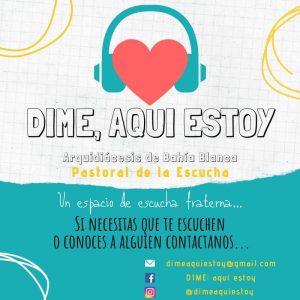 "Dime, aquí estoy": La Pastoral de la Escucha acompaña a los que están solos "Dime, aquí estoy": La Pastoral de la Escucha acompaña a los que están solos