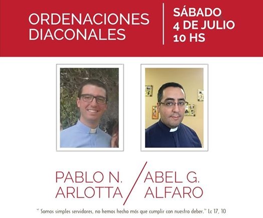 Dos nuevos diáconos para la arquidiócesis de Mendoza Dos nuevos diáconos para la arquidiócesis de Mendoza