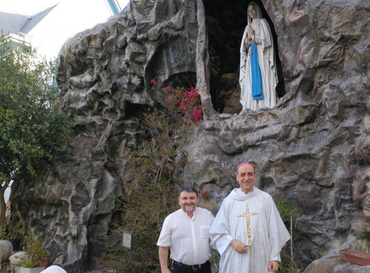 El arzobispo de La Plata pidió a la Virgen de Lourdes por salud y protección El arzobispo de La Plata pidió a la Virgen de Lourdes por salud y protección