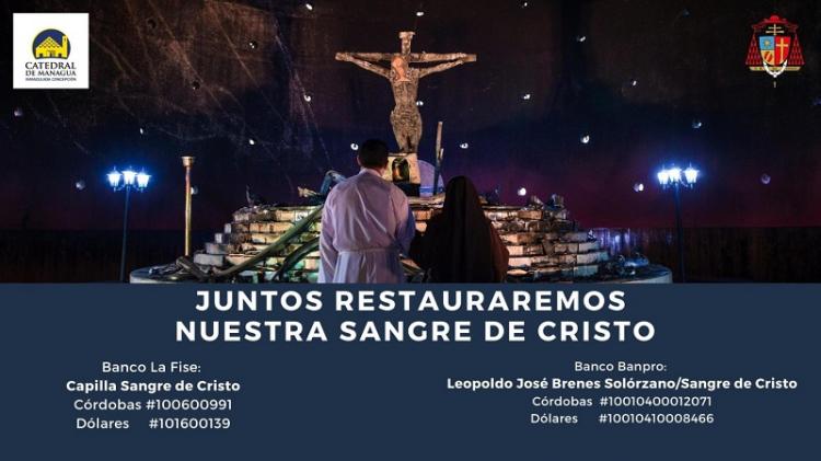 El cardenal Brenes pide ayuda para reconstruir la capilla incendiada El cardenal Brenes pide ayuda para reconstruir la capilla incendiada