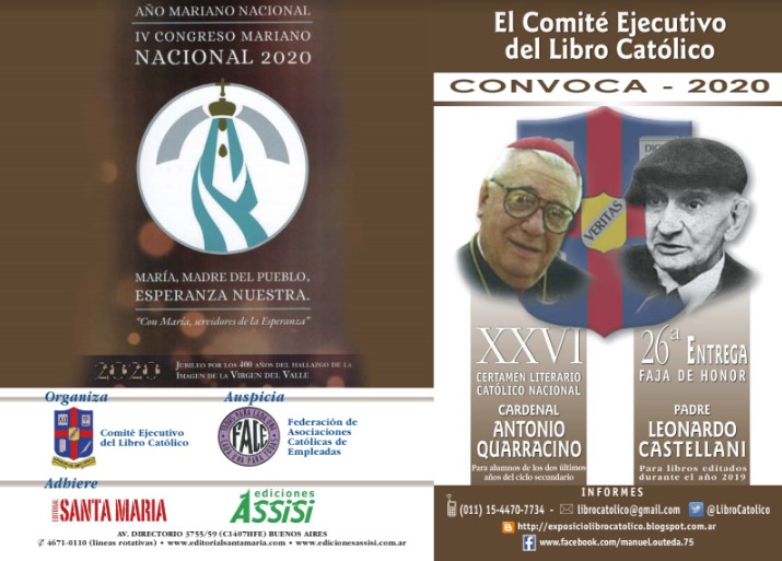 El Comité Ejecutivo del Libro Católico convocó a dos certámenes literarios