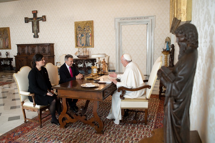 El Papa recibió al presidente de la Cruz Roja