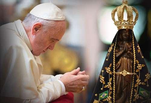 El Papa saludó al pueblo brasileño en la fiesta de Nuestra Señora de Aparecida