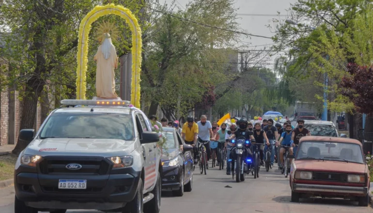 La comunidad de Villa Mercedes celebró a su Virgen patrona