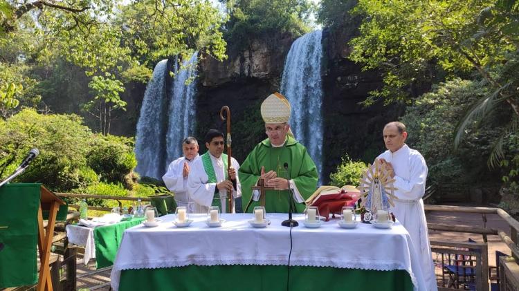 En las Cataratas del Iguazú, Mons. Baisi llamó a cuidar la vida y la naturaleza