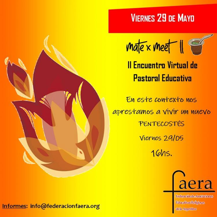 En vísperas de Pentecostés, catequistas y docentes se reúnen en un nuevo "Mate x Meet" En vísperas de Pentecostés, catequistas y docentes se reúnen en un nuevo "Mate x Meet"