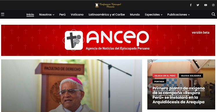 Episcopado peruano estrena nuevo sitio web de información
