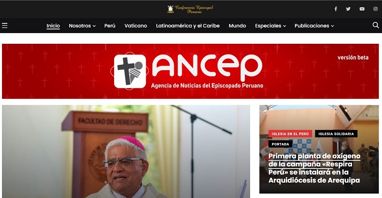Episcopado peruano estrena nuevo sitio web de información Episcopado peruano estrena nuevo sitio web de información