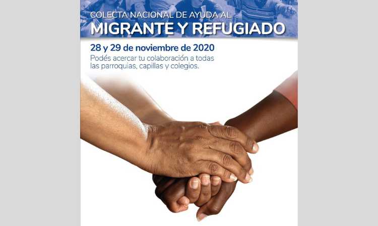 Este fin de semana será la colecta de Ayuda al Migrante y Refugiado