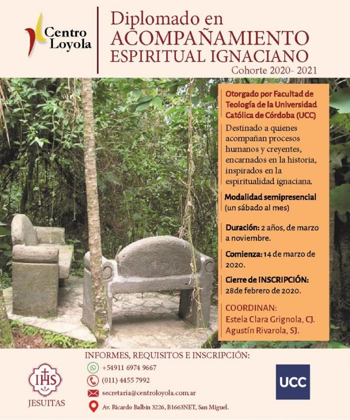 Inscriben en el Diplomado en Acompañamiento Espiritual Ignaciano Inscriben en el Diplomado en Acompañamiento Espiritual Ignaciano