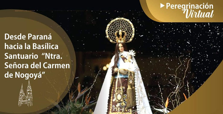 La comunidad de Paraná peregrinará virtualmente a Nogoyá La comunidad de Paraná peregrinará virtualmente a Nogoyá
