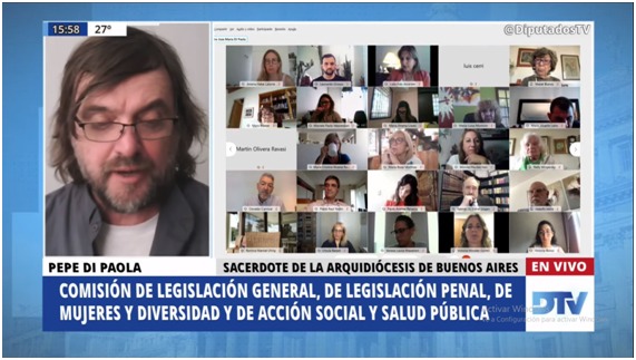 La ley de aborto es "una flagrante violación a los derechos humanos", dijo el padre "Pepe" La ley de aborto es "una flagrante violación a los derechos humanos", dijo el padre "Pepe"