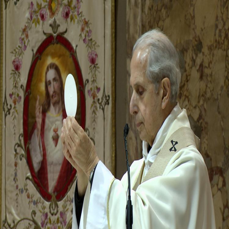 La misa por televisión en la solemnidad de Corpus Christi