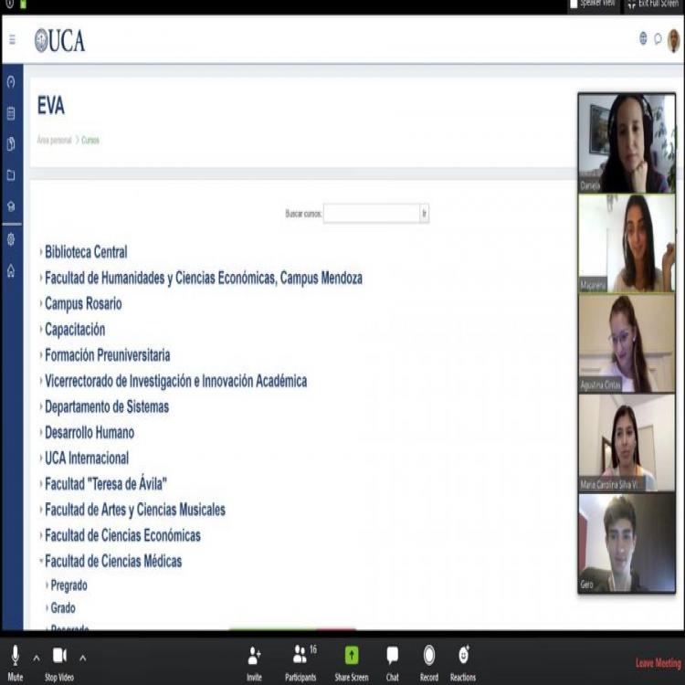 La UCA ofrece charlas y cursos online