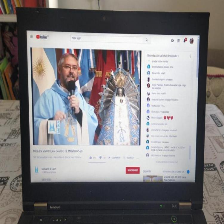 La Virgen de Luján recibió en su día a 250.000 "peregrinos virtuales"