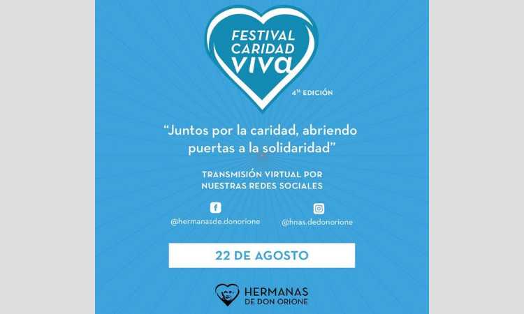 Las hermanas de Don Orione invitan al Festival Caridad Viva