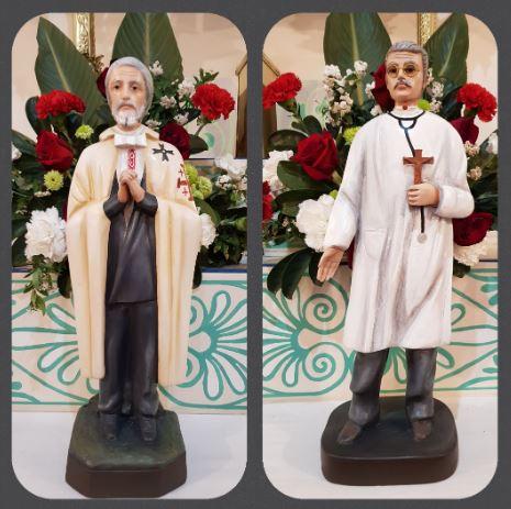 Las imágenes de un santo y un beato italianos fueron entronizadas en un templo Las imágenes de un santo y un beato italianos fueron entronizadas en un templo