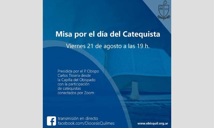 Los catequistas de Quilmes se unirán por Zoom para celebrar su día Los catequistas de Quilmes se unirán por Zoom para celebrar su día