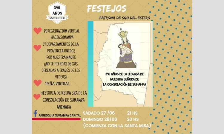 Los santiagueños celebrarán a Nuestra Señora de la Consolación de Sumampa Los santiagueños celebrarán a Nuestra Señora de la Consolación de Sumampa