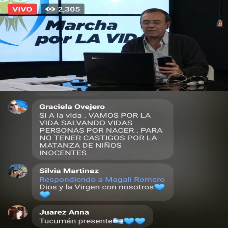 Miles de argentinos adhirieron a la Marcha por la Vida virtual Miles de argentinos adhirieron a la Marcha por la Vida virtual