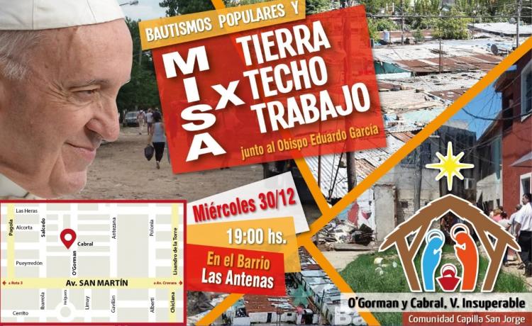 Misa por las 3T en el barrio matancero de Las Antenas