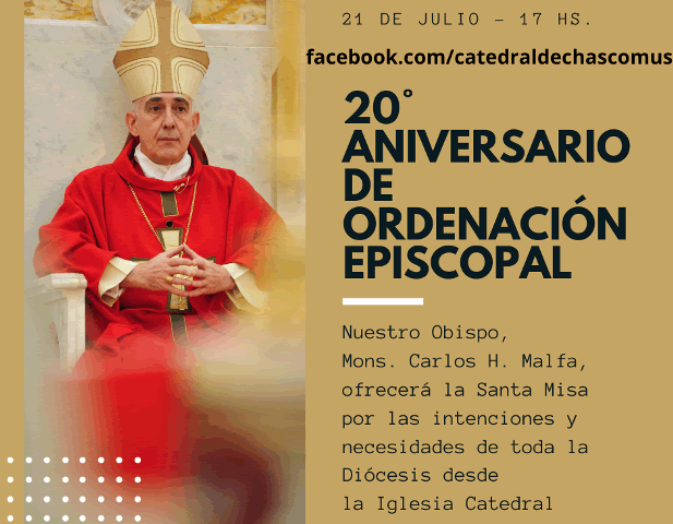 Mons. Carlos Malfa cumple 20 años de consagración episcopal Mons. Carlos Malfa cumple 20 años de consagración episcopal