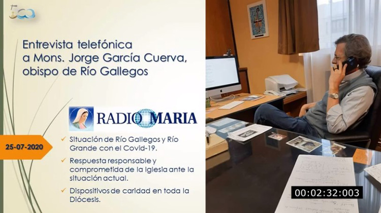 Mons. García Cuerva habló sobre la situación de pandemia en Río Gallegos