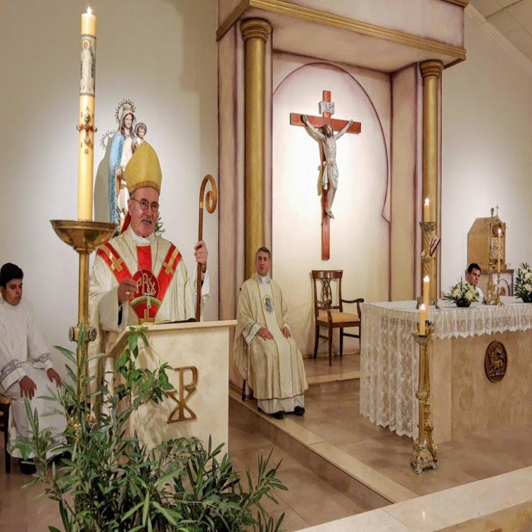 Mons. Martínez Perea celebró los 25 años de Nuestra Señora de la Consolación