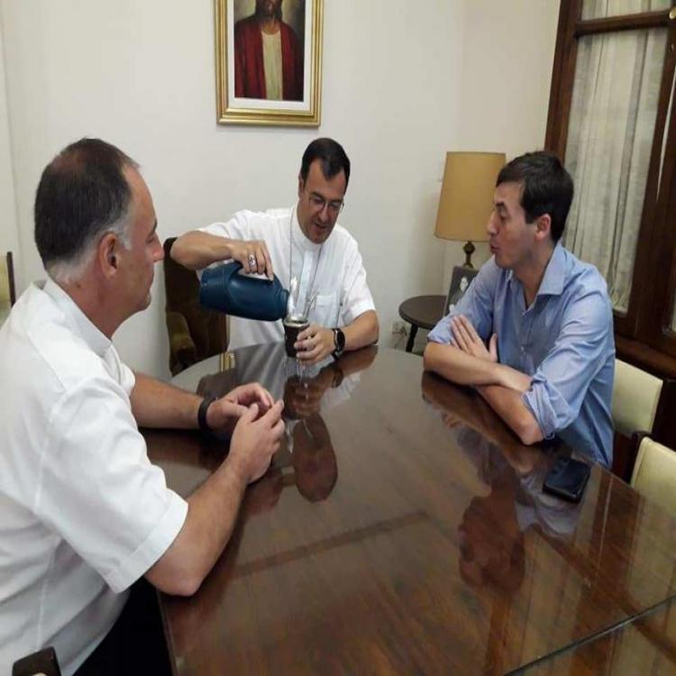 Mons. Mestre se reunió con el presidente del Concejo Deliberante