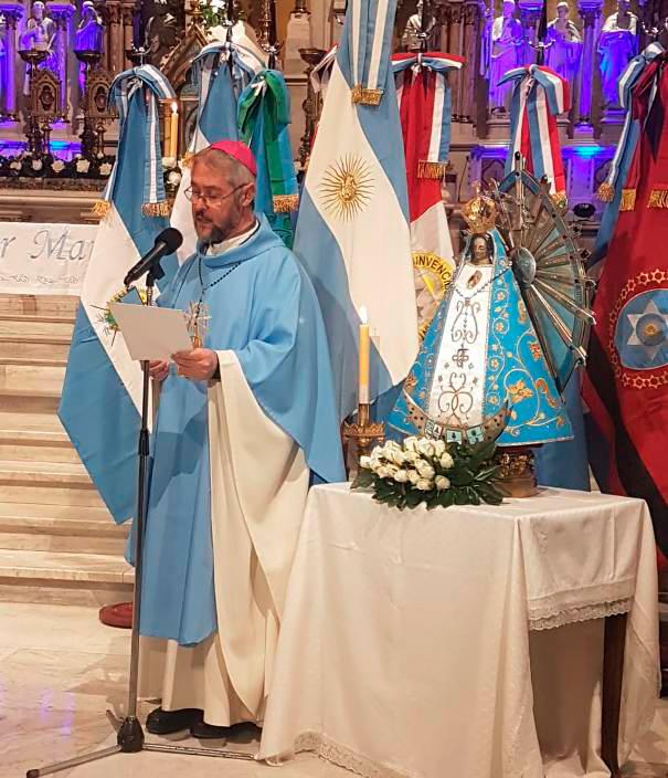 Mons. Scheinig pidió a la Virgen de Luján que nos ayude a renovar la unidad y la esperanza