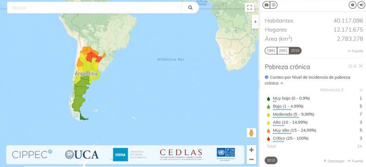 ODSA UCA: Mapa de la pobreza crónica en la Argentina