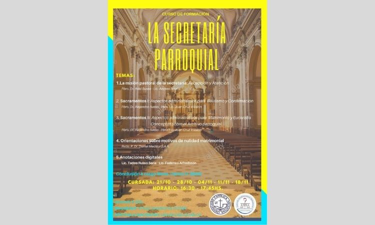 Ofrecen el Curso de Formación "La Secretaría Parroquial" Ofrecen el Curso de Formación "La Secretaría Parroquial"
