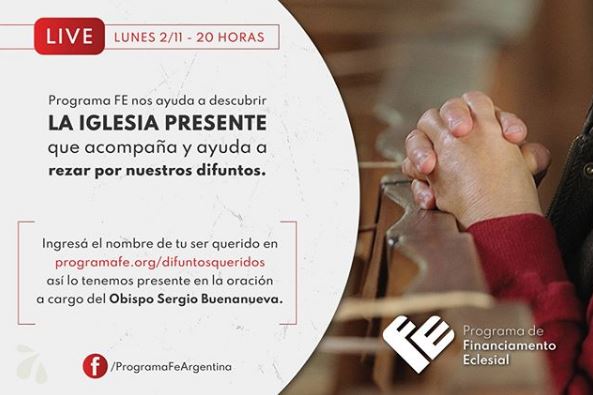 Ofrecerán una oración por los difuntos