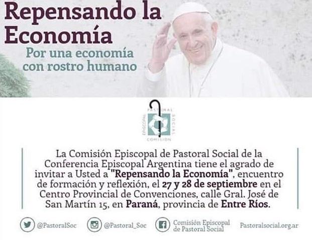Pastoral Social invita a "repensar la economía" en sintonía con el Papa