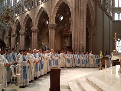 Peregrinación del clero de La Plata al Santuario de Luján