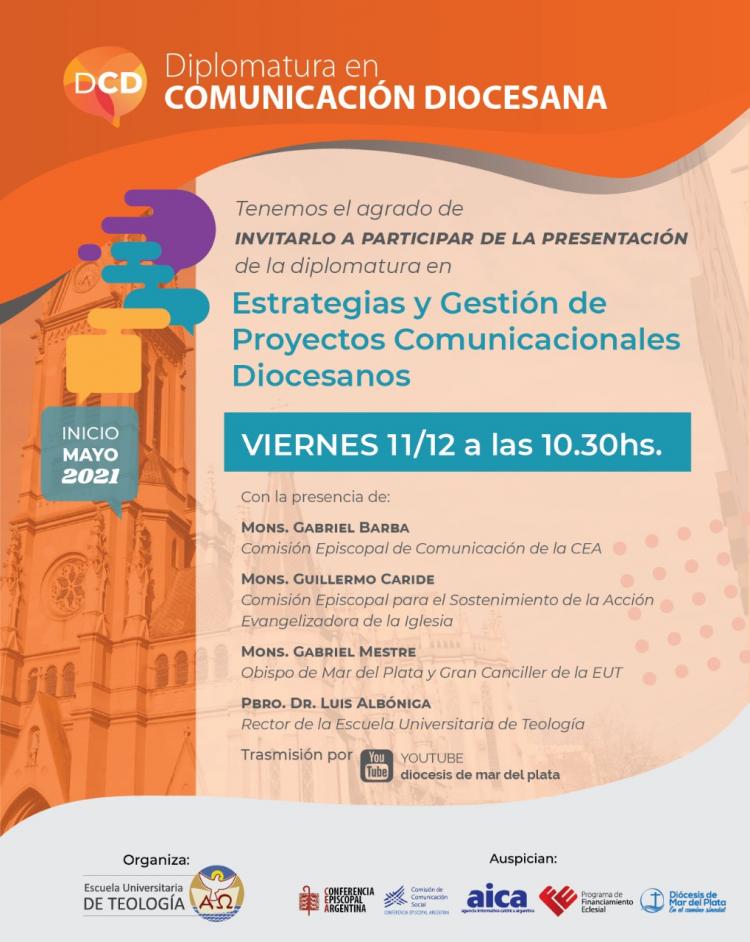 Presentación virtual de la Diplomatura en Comunicación Diocesana