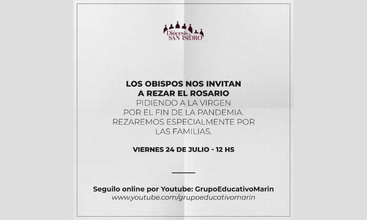 San Isidro reza el rosario por el fin de la pandemia San Isidro reza el rosario por el fin de la pandemia