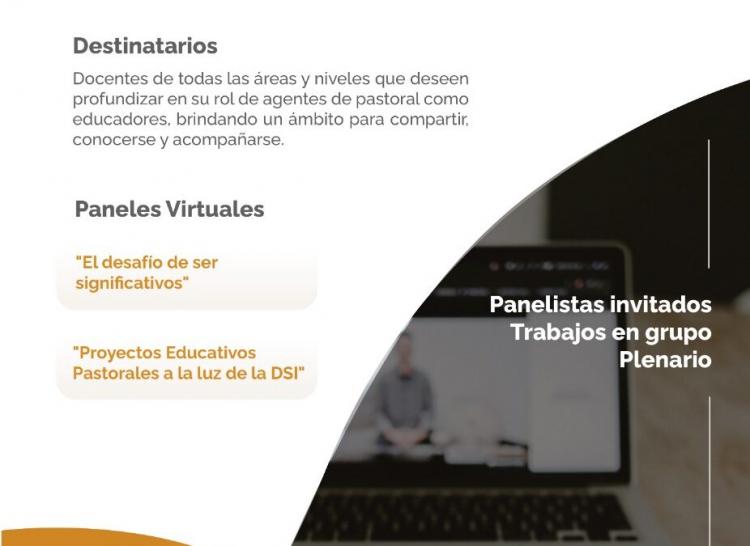Se desarrollará virtualmente el "Encuentro de Docentes en Clave Pastoral" Se desarrollará virtualmente el "Encuentro de Docentes en Clave Pastoral"
