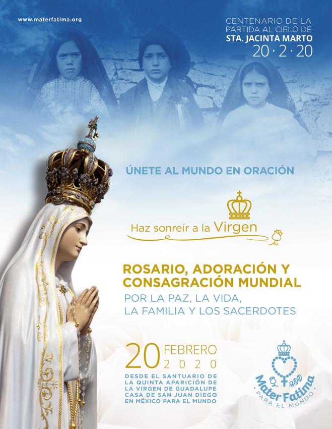 Se rezará el rosario mundial Mater Fátima Se rezará el rosario mundial Mater Fátima